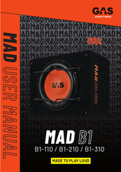 GAS MAD B1-210 Manual