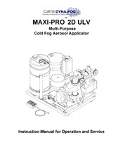 Curtis Dyna-Fog MAXI-PRO 2D ULV Instruction Manual For Operation And Maintenance