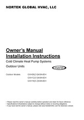 Nortek GXH18KSK4DH Owner's Manual And Installation Instructions