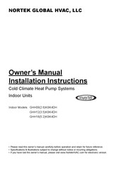 Nortek GHH18KSK4DH Owner's Manual And Installation Instructions
