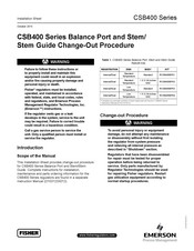 Emerson CSB400 Series Installation Sheet