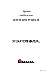 Amada MacGregor WFG-07 Operation Manual