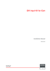 Barco R9843030 Installation Manual