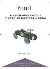 Yngri CLASSIC LEARNING CAR IN METAL Manual