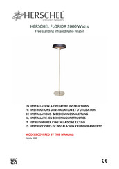 Herschel FLORIDA 2000 Watts Installation & Operating Instructions Manual