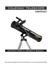 Coleman CDB767AZ1 Instruction & Owner's Manual