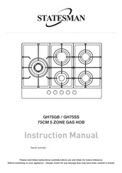 STATESMAN GH75GB Instruction Manual