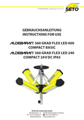 Setolite ALDEBARAN 360 GRAD FLEX LED 240 COMPACT 24VDC IP65 Instructions For Use Manual