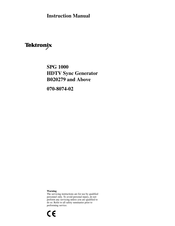 Tektronix SPG 1000 Instruction Manual