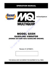 MULTIQUIP G55H Operation Manual