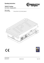Conductix-Wampfler CQF 04/2 + Interface M12 Operating Instructions Manual