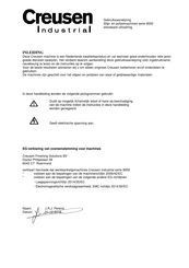Creusen VSS 9300 Instructions For Use Manual
