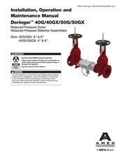 Watts AMES Deringer 50GX Installation, Operation And Maintenance Manual