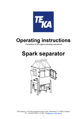 Teka Spark Operating Instructions Manual