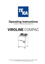 Teka VIROLINE COMPAC Operating Instructions Manual
