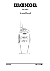 Maxon SP-1102 Service Manual