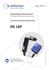 Orbitalum HX 16P Operating Instructions Manual