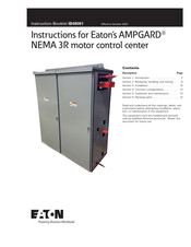 Eaton AMPGARD NEMA 3R Instruction Booklet