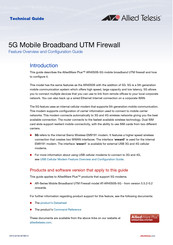 Allied Telesis AlliedWare Plus AT-AR4050S-5G Technical Manual