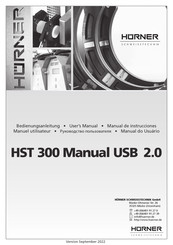 HURNER WHITELINE HST 300 Manual USB 2.0 Manual