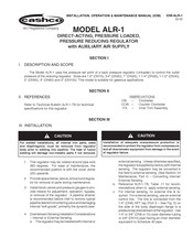 cashco ALR-1 Installation, Operation & Maintenance Manual