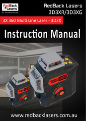 RedBack Lasers 360G Instruction Manual