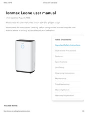 ionmax Leone ION625 User Manual