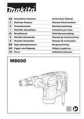 Makita M8600 Instruction Manual