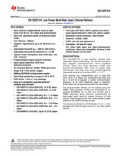 Texas Instruments DS125RT410 Manual