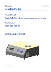 Ultraflex 0UPT-016-600-00 Operation Manual