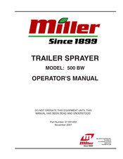 Miller 500 BW Operator's Manual