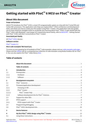 Infineon PSoC 6 Getting Started