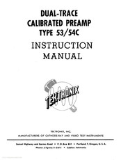 Tektronix 53C Instruction Manual