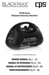 CPS BlackMax TR700C Owner's Manual