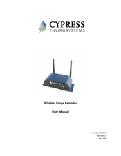 Cypress Envirosystems Wireless Range Extender User Manual