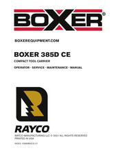 Rayco BOXER 385D CE Installation, Operator And Service Manual