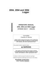 Worldwide Construction And Forestry Division 3554 Operator's Manual