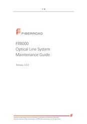 FIBERROAD FR8000-OLS Maintenance Manual