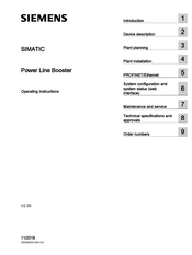 Siemens SIMATIC Power Line Booster Operating Instructions Manual