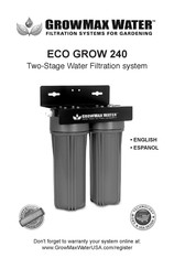 GrowMax Water ECO GROW 240 Quick Start Manual