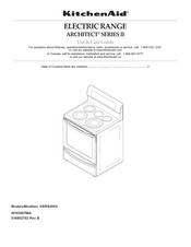 KitchenAid ARCHITECT II KERS308X Use & Care Manual