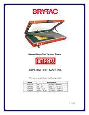 Drytac HOT PRESS HGP560 Operator's Manual