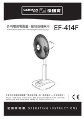 German pool EF-414F Operating Instructions Manual