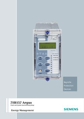 Siemens 7SR157 Argus Manual