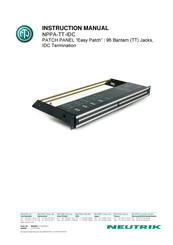 NEUTRIK NPPA-TT-IDC Instruction Manual