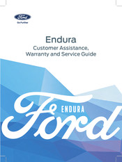 Ford Endura Warranty And Services Manual