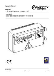 Conductix-Wampfler 91012-411-3090872 Operation Manual