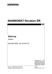 Siemens MAMMOMAT Novation DR Manual