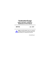 Wood-mizer BMT100 Safety, Operation, Maintenance & Parts Manual