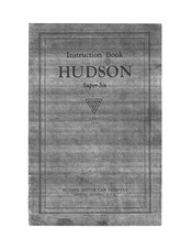 Hudson Super-Six 1926 Instruction Book